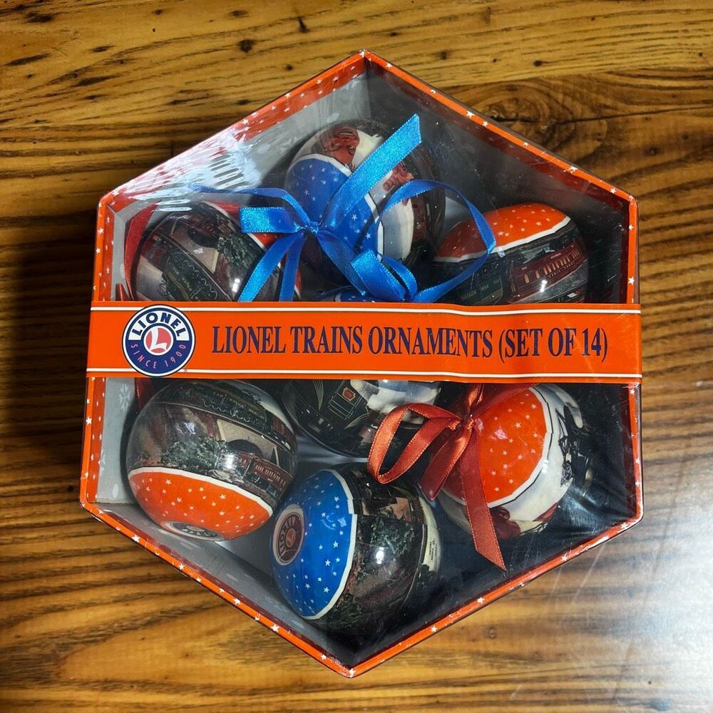 Lionel‎ Trains Pre War Ornaments Gift Box Of 14